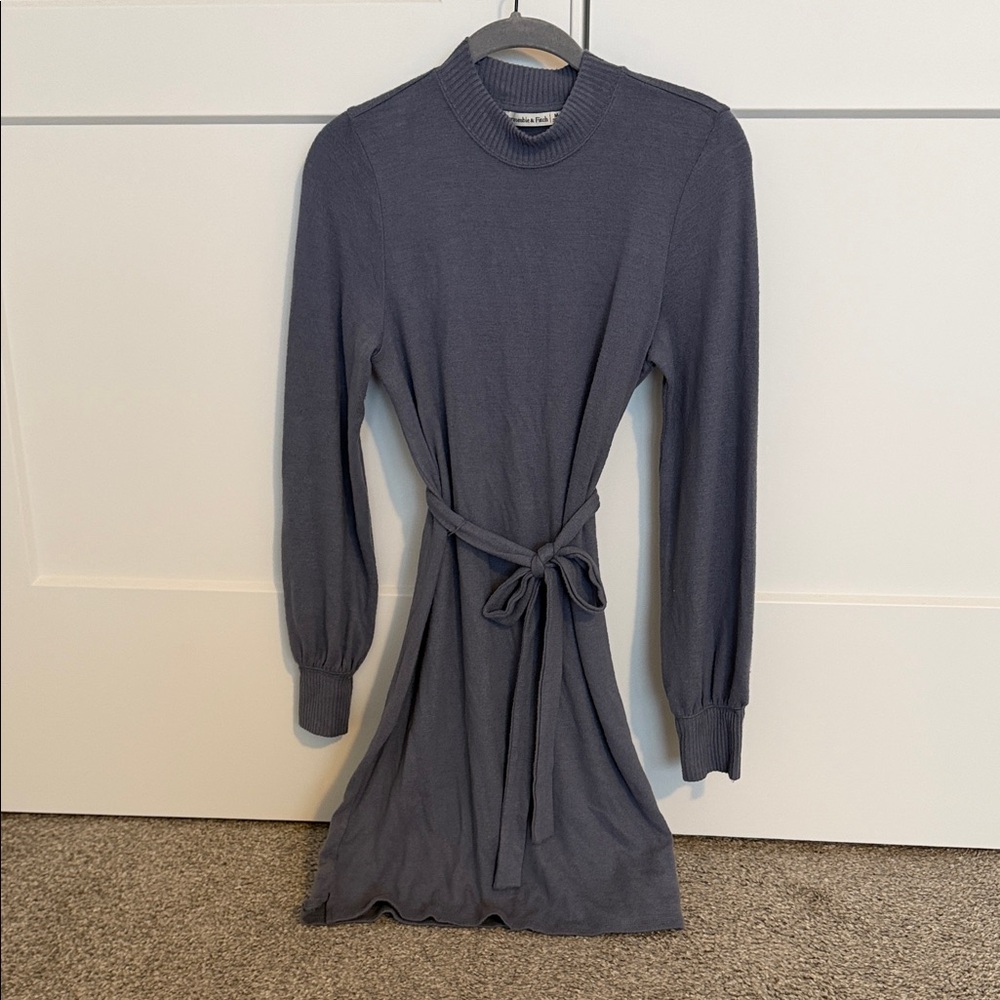 Abercrombie & Fitch Charcoal Long Sleeve Dress